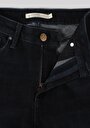 thumb-Skinny Fit Orta Bel Dar Paça Kadın İndigo Jean Pantolon
