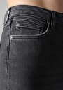 thumb-Skinny Fit Yüksek Bel Dar Paça Pamuk Kadın Denim Jean Pantolon