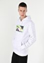 thumb-Regular Fit   Erkek Beyaz Sweatshirt