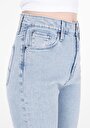 thumb-Regular Fit   Kadın İndigo Jean Pantolon