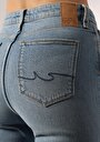 thumb-Regular Fit Orta Bel Bootcut Kadın İndigo Jean Pantolon