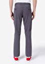 thumb-Regular Fit Orta Bel Düz Paça Erkek Gri  Pantolon