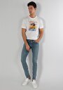 thumb-Slim Fit Düşük Bel Dar Paça Erkek İndigo Jean Pantolon