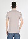 thumb-Regular Fit Polo Yaka Düz Erkek Bej Kısa Kol Tişört