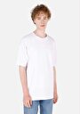 thumb-Comfort Fit Yuvarlak Yaka  Erkek Beyaz Kısa Kol Tişört