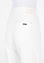 thumb-Regular Fit Kadın Pamuklu Beyaz Jean Pantolon