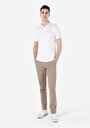 thumb-Regular Fit Orta Bel Düz Paça Erkek Bej  Pantolon