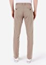 thumb-Regular Fit Orta Bel Düz Paça Erkek Bej  Pantolon