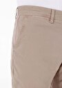 thumb-Regular Fit Orta Bel Düz Paça Erkek Bej  Pantolon