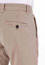 thumb-Regular Fit Orta Bel Düz Paça Erkek Bej  Pantolon