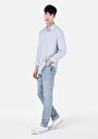 thumb-Straight Fit Erkek İndigo Denim Jean Pantolon