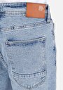 thumb-Straight Fit Erkek İndigo Denim Jean Pantolon