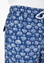 thumb-Slim Fit Erkek Desen Baskılı Lacivert Deniz Şortu