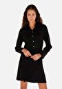 thumb-Regular Fit  Kadın Siyah  Elbise