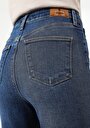 thumb-Skinny Fit Yüksel Bel Dar Paça Kadın Denim Jean Pantolon