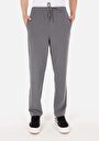 thumb-Regular Fit Orta Bel Düz Paça Bağcıklı Erkek Gri Pantolon