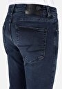 thumb-Slim Fit Düşük Bel Dar Paça Erkek Koyu İndigo Denim Jean Pantolon