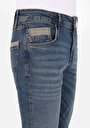 thumb-Straight Fit Düşük Bel Düz Paça Erkek İndigo Jean Pantolon