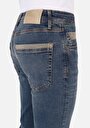 thumb-Straight Fit Düşük Bel Düz Paça Erkek İndigo Jean Pantolon