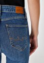 thumb-Slim Fit Orta Bel Düz Paça Kadın Denim Jean Pantolon