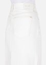 thumb-Slim Fit Düz Fermuarlı Kadın Beyaz Etek