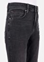 thumb-Straight Fit Düşük Bel Düz Paça Erkek Siyah Jean Pantolon