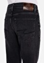 thumb-Straight Fit Düşük Bel Düz Paça Erkek Siyah Jean Pantolon