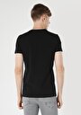 thumb-Slim Fit Yuvarlak Yaka Düz Cepsiz Erkek Siyah Kısa Kol Tişört