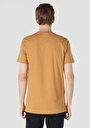 thumb-Regular Fit Yuvarlak Yaka  Erkek Kahverengi Kısa Kol Tişört