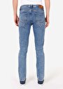 thumb-Straight Fit Düşük Bel Düz Paça Erkek Koyu İndigo Jean Pantolon