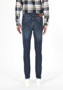 thumb-Skinny Fit Düşük Bel Dar Paça Erkek Koyu İndigo Jean Pantolon