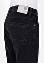 thumb-Regular Fit Orta Bel Daralan Paça Erkek Siyah Jean Pantolon