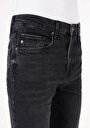 thumb-Skinny Fit Yüksel Bel Dar Paça Erkek Siyah Jean Pantolon