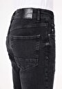 thumb-Skinny Fit Yüksel Bel Dar Paça Erkek Siyah Jean Pantolon
