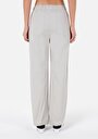 thumb-Regular Fit Yüksek Bel Geniş Paça Kadın Pamuk Taş Pantolon