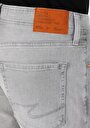 thumb-Straight Fit Düşük Bel  Erkek Gri Jean Şort