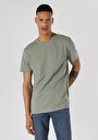 thumb-Comfort Fit Yuvarlak Yaka Düz Erkek Yeşil Kısa Kol Tişört