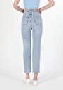thumb-Straight Fit Yüksel Bel Bootcut Kadın Denim Jean Pantolon