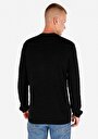 thumb-Regular Fit Yuvarlak Yaka Jakarlı Erkek Siyah Kazak