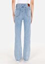 thumb-Regular Fit Kadın İndigo Cepli Denim Jean Pantolon
