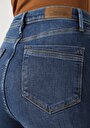 thumb-Slim Fit Orta Bel Düz Paça Kadın Denim Jean Pantolon