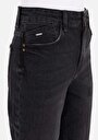 thumb-Mom Fit  Daralan Paça Kadın Denim Jean Pantolon
