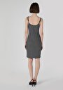 thumb-Slim Fit  Kadın Antrasit Kolsuz Elbise