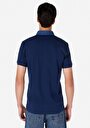 thumb-Slim Fit Polo Yaka Düz Erkek Lacivert Kısa Kol Tişört