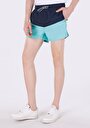 thumb-Slim Fit Düz Astarlı Erkek Yeşil Deniz Şortu
