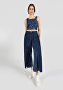 thumb-Regular Fit Orta Bel Düz Paça Kadın İndigo Jean Pantolon