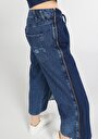 thumb-Regular Fit Orta Bel Düz Paça Kadın İndigo Jean Pantolon