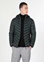 thumb-Slim Fit     Erkek Yeşil Mont
