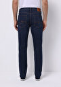 thumb-Straight Fit Düşük Bel Düz Paça Erkek Koyu İndigo Jean Pantolon