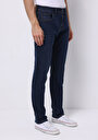 thumb-Straight Fit Düşük Bel Düz Paça Erkek Koyu İndigo Jean Pantolon